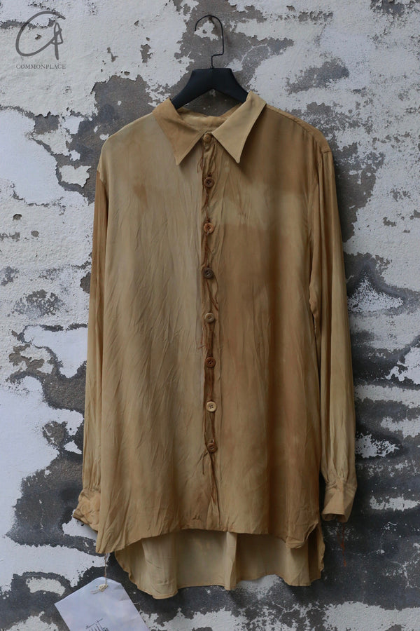 ARCHIVIO J.M.Ribot 24 Autumn/Winter Dyed Hand-Painted Shirt Italy AJM-SH07/EC-0 Dyed Yellow AJM-SH07